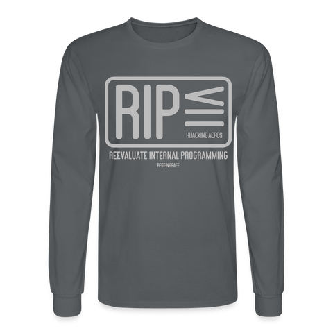 RIP Long Sleeve (U) - charcoal