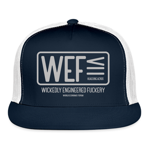 WEF Trucker Hat - navy/white
