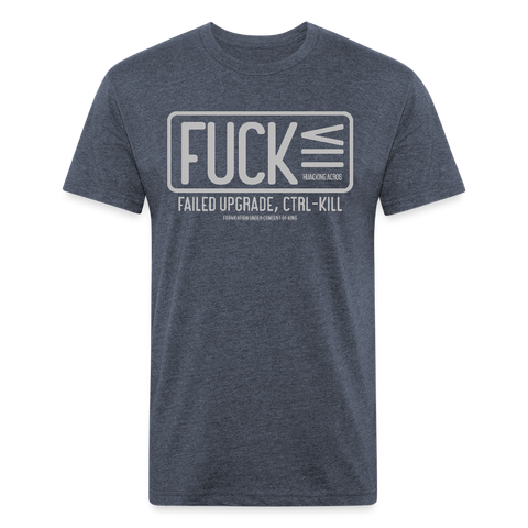 FUCK tee - heather navy