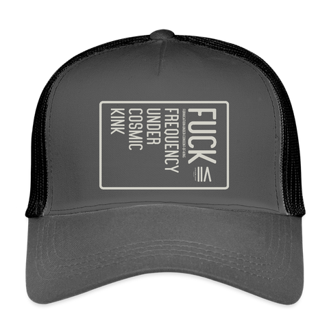 FUCK Vintage Hat - smoke grey/black