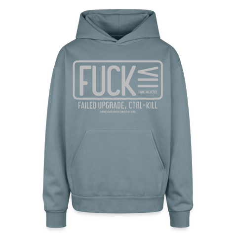 FUCK Oversized Sweatshirt - stone blue