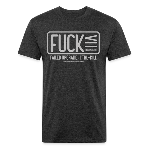 FUCK tee - heather black