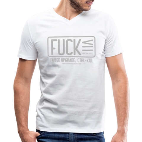 FUCK V Neck - white