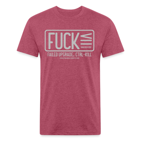 FUCK tee - heather burgundy