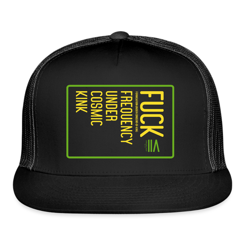 FUCK Truckers Hat - black/black
