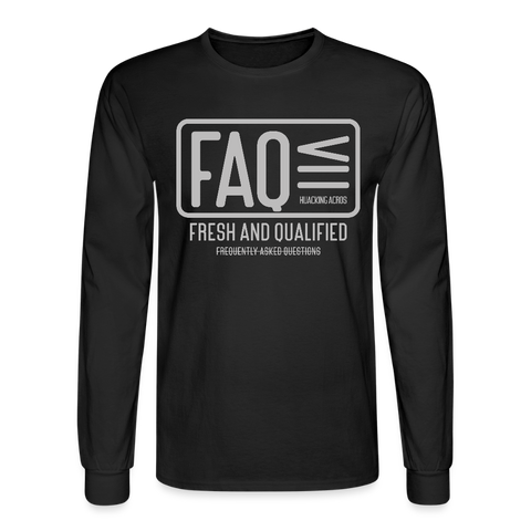 FAQ Long Sleeve - black