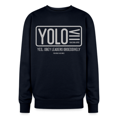 YOLO Oversized Sweatshirt - navy