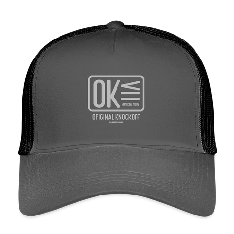 OK Vintage Trucker Hat - smoke grey/black