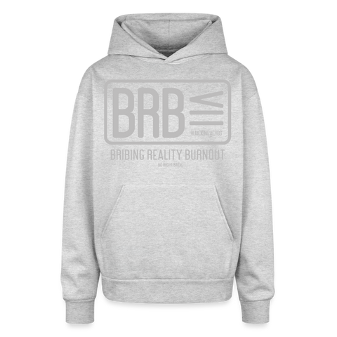BRB Oversized Hoodie - heather grey