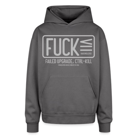 FUCK Oversized Sweatshirt - graphite gray