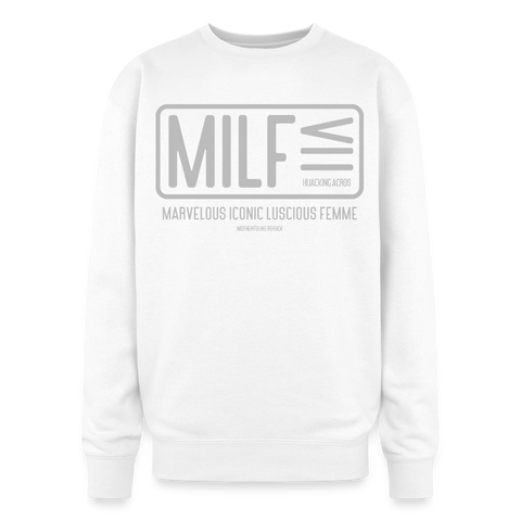 MILF Oversized Sweatshirt - white