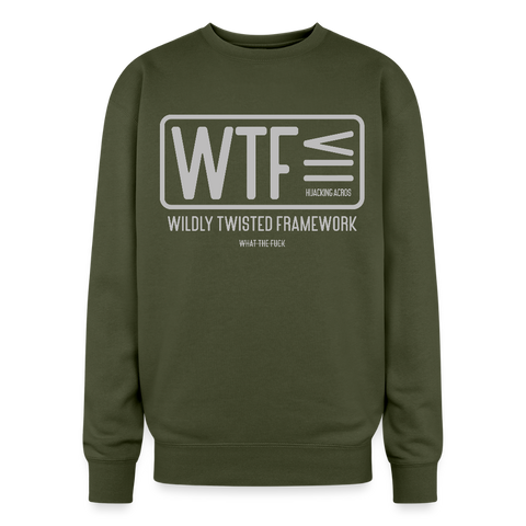 WTF Oversized Sweatshirt - olive green