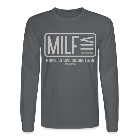 MILF Long Sleeve - charcoal