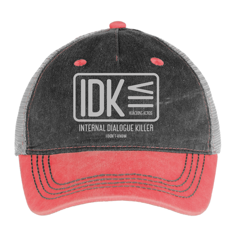 IDK Vintage Hat - washed red / silver