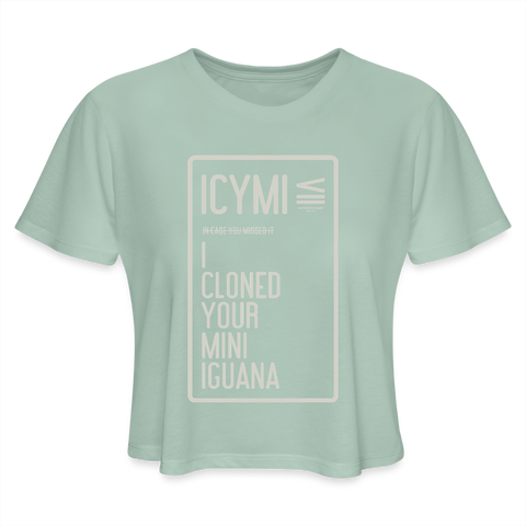 ICYMI Tee - dusty mint blue
