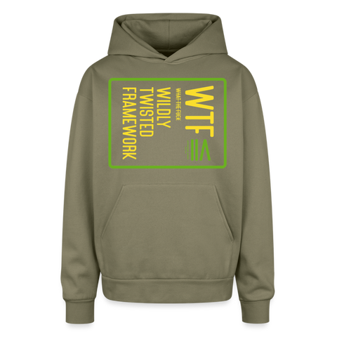 WTF Oversized Hoodie - olive