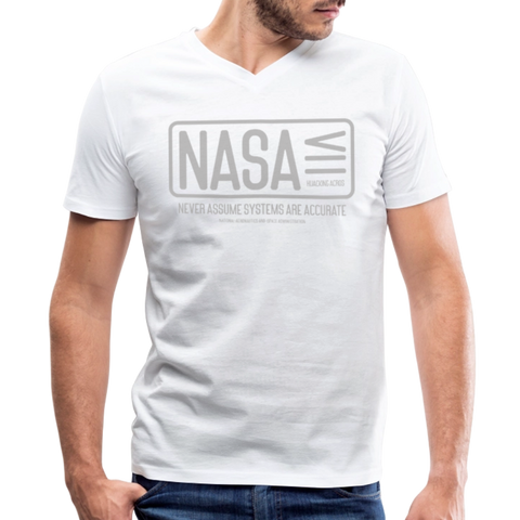 NASA V Neck - white