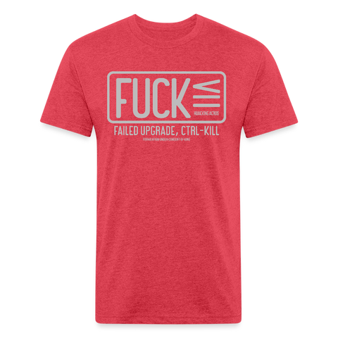 FUCK tee - heather red