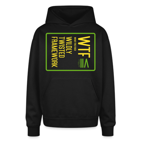 WTF Oversized Hoodie - black
