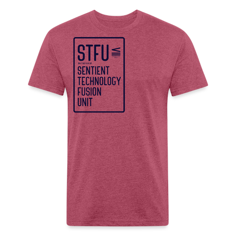 STFU Tee - heather burgundy