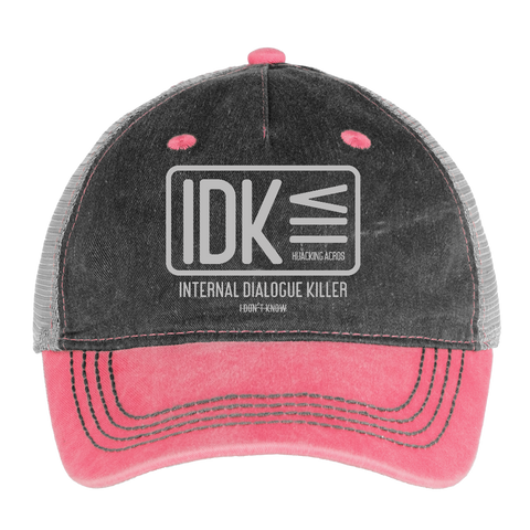 IDK Vintage Hat - washed pink / silver