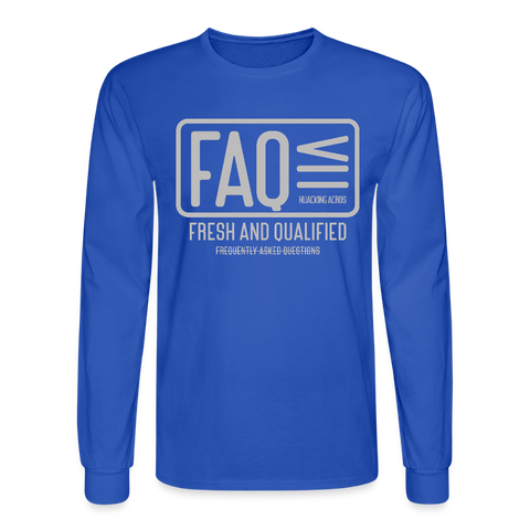 FAQ Long Sleeve - royal blue