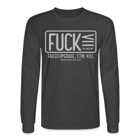 FUCK Long Sleeve - heather black