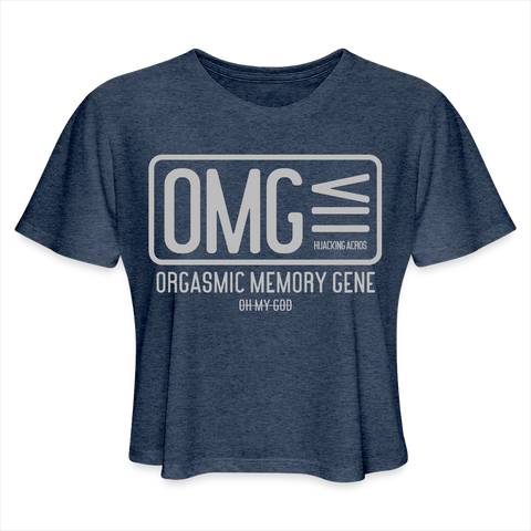 OMG Tee (W) - heather navy