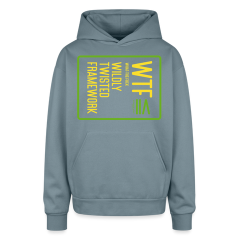 WTF Oversized Hoodie - stone blue