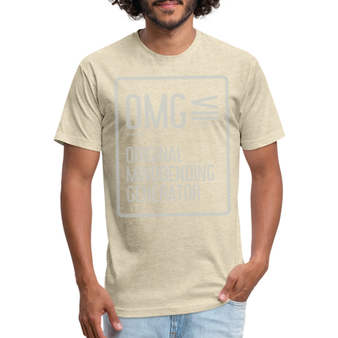 OMG V Neck - heather cream