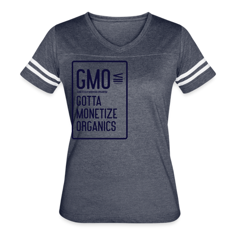 GMO Tee - vintage navy/white
