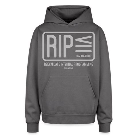 RIP Oversized Hoodie - graphite gray