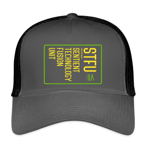 STFU Vintage Hat - smoke grey/black
