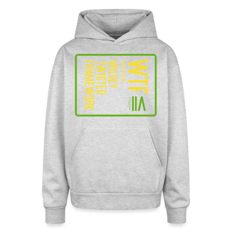 WTF Oversized Hoodie - heather grey