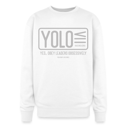 YOLO Oversized Sweatshirt - white