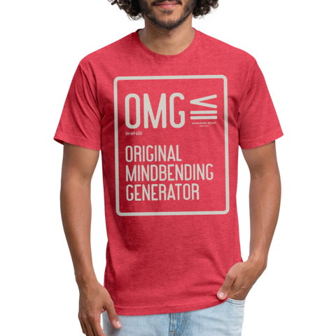 OMG V Neck - heather red
