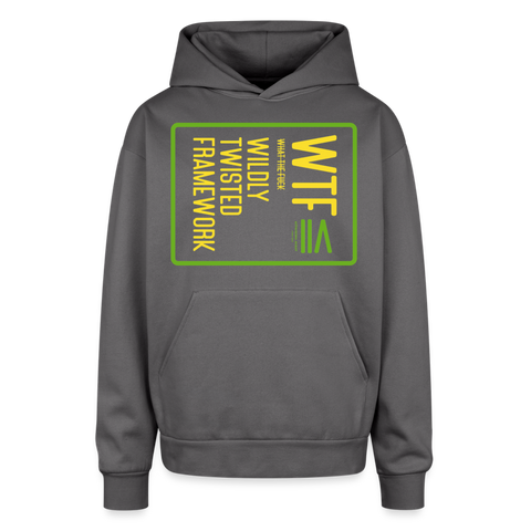 WTF Oversized Hoodie - graphite gray
