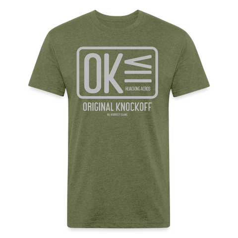 OK Tee - heather military green