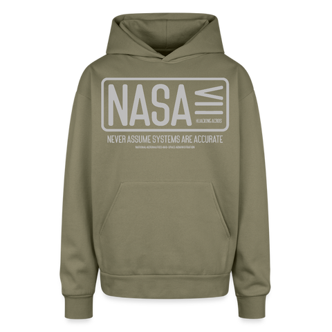 NASA Oversized Hoodie - olive