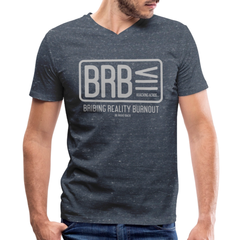 BRB V Neck - heather navy
