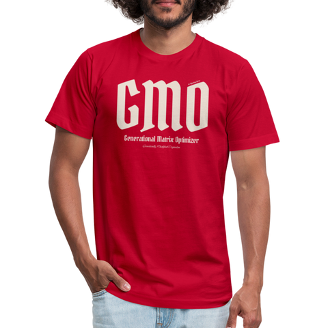 GMO Beige Acro B&C Tee - red