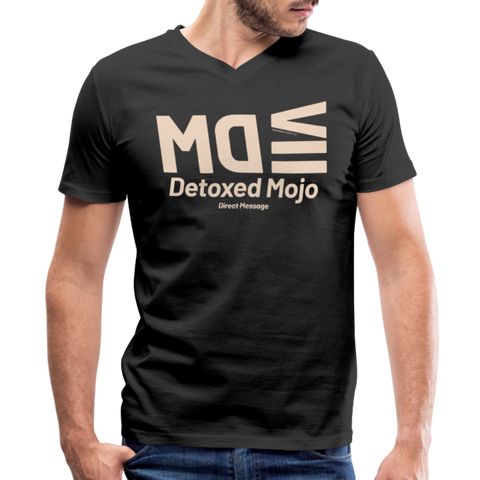 DM Beige Acro B&C V Neck - black