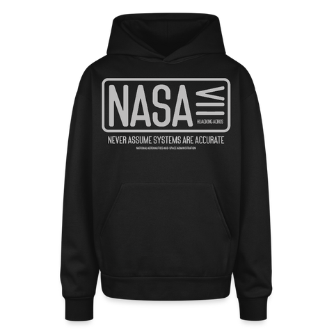 NASA Oversized Hoodie - black