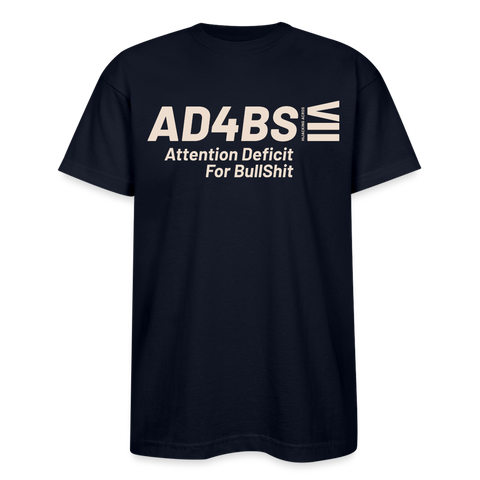 AD4BS Beige Logo Heavy T - navy