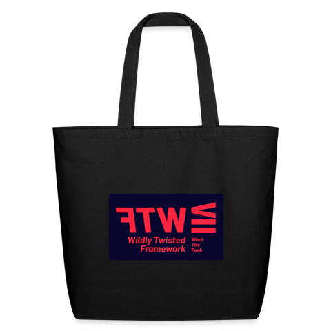 WTF Red Acro Tote - black