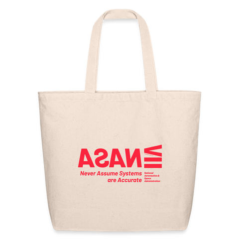 NASA Red Acro Tote - natural