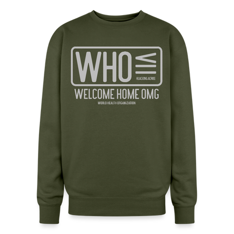 WHO Oversized Sweatshirt - olive green