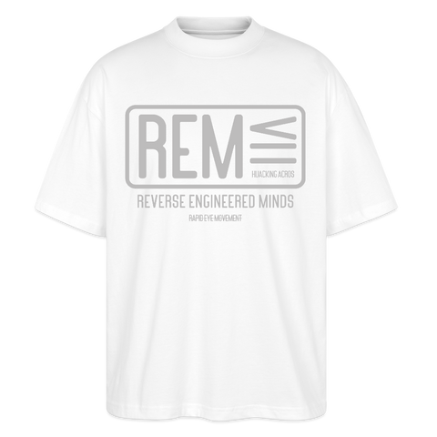 REM  Oversized Tee - white