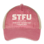 STFU Hat - washed red/beige