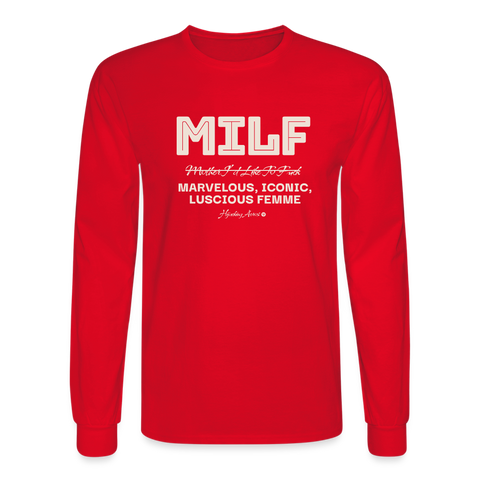 MILF Long Sleeve - red